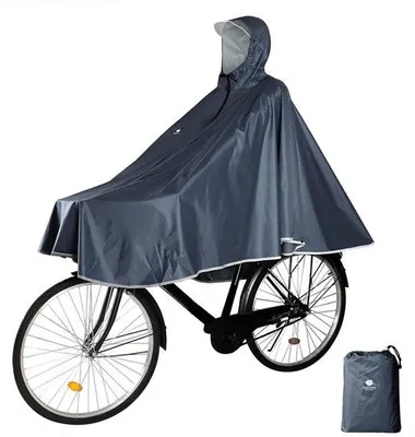 Produktbild von Famanu Fahrradponcho wasserdicht - Regenponcho für Damen und Herren