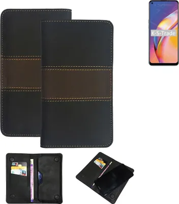 Produktbild von K-S-Trade Hülle Handyhülle kompatibel mit Oppo Reno5 F Schutzhülle Walletcase Bookstyle Tasche Schutz Case Handytasche Wallet Cover Kunstleder