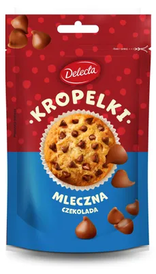 Produktbild von Delecta Milchschokoladentropfen 80g für Desserts