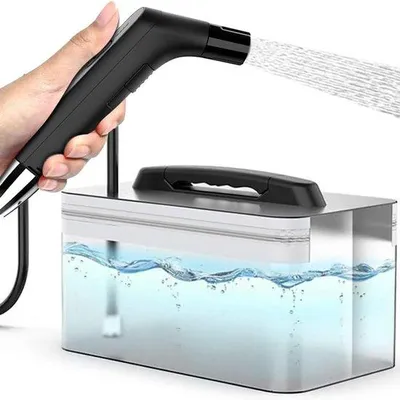 Produktbild von Ibenzoa® Tragbares elektrisches Bidet mit einstellbarem Wasserdruck für Reisen und Camping