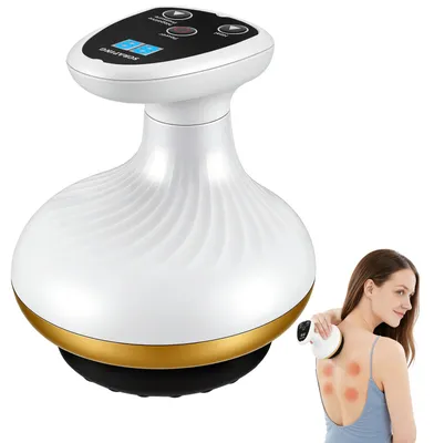 Immagine prodotto di Massaggiatore elettrico per coppettazione e Gua Sha, con regolazione della suzione, terapia luminosa, colore: bianco