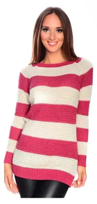 Produktbild von Damen Pullover Strick-Pulli; Pink S/M