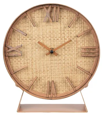 Productafbeelding van Clayre & Eef wandklok, 24 cm, bruin, MDF