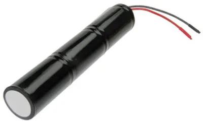 Productafbeelding van Batterij voor fietsverlichting, type L1x3 Saft VNT D, met kabel van 10 cm met open draden, 3,6V, 4500mAh