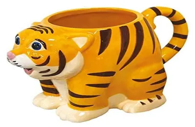 Tigermok aus Keramik – tierförmige Tasse für Kinder & Erwachsene