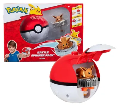 Produktbild von Pokémon PKW4399 - Battle Spinner - Evoli, offizielles Spielset