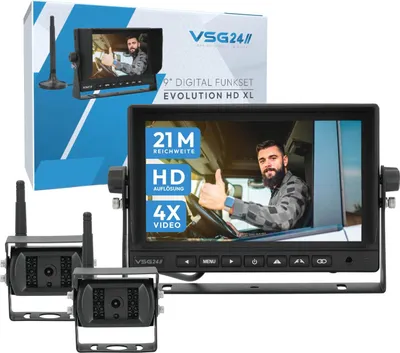 Produktbild von 9" FUNK HD-Set EVOLUTION HD mit 2 Kameras Wohnmobil & LKW bis 21 Meter RVS-24545