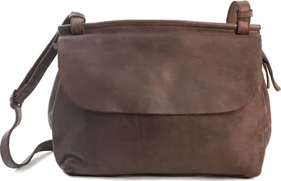 Produktbild von HAROLD'S Leder Schultertasche Umhängetasche Submarine Shoulderbag Flap Brown dunkelbraun