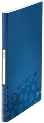 Produktbild von LEITZ WOW Sichtbuch DIN A4, 40 Hüllen blau-metallic
