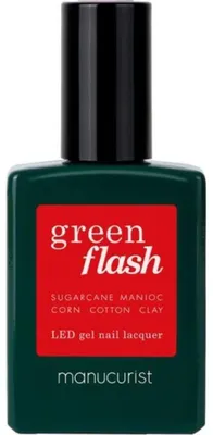 Immagine prodotto di Smalto UV Manucurist Green Flash, tonalità Poppy Red, 15ml