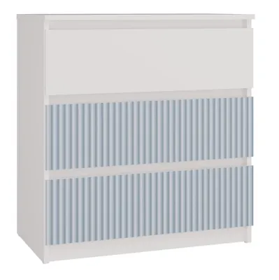 Zdjęcie produktu dla Topeshop M3 FR BLUE, Niebieski, Biały, 3 szuf., Płyta wiórowa, 700 mm, 400 mm, 750 mm