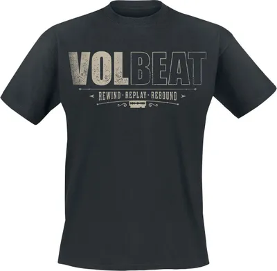 Produktbild von Volbeat T-Shirt Herren Distressed Logo schwarz S