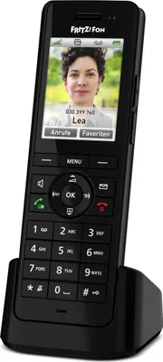 Produktbild von AVM FRITZ!Fon X6 Black DECT-Komforttelefon (hochwertiges Farbdisplay, HD-Telefonie, Full-Duplex-Freisprechen, Steuerung FRITZ!Box-Funktionen), schwarz