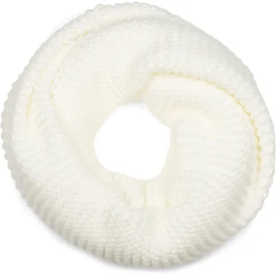 Produktbild von styleBREAKER Damen Strick Loop Schal Einfarbig mit Linksstrick Muster, warmer Winter Strickschal, Schlauchschal 01018166
