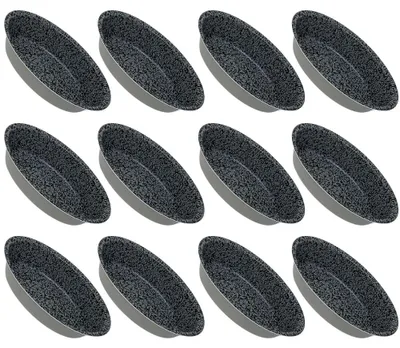 Zdjęcie produktu dla Omgoods - 12 aluminiowych foremek do pieczenia - powłoka nieprzywierająca