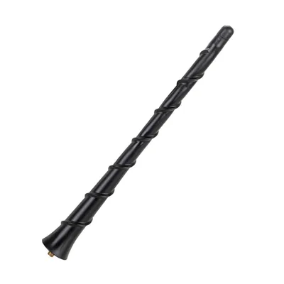 Produktbild von alca® Dachantenne Spiral Fat 23 cm universal Radio AM FM DAB+ schwarz + M5 M6 M7 Adapter-Set Auto Antenne Fiberglas Autoantenne Ersatzantenne kurz