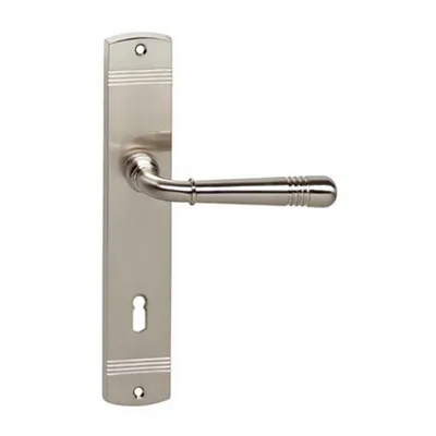 Produktbild von Langschildgarnitur Intersteel Helena BB 72 mm nickel gebürstet