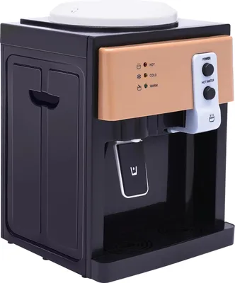 Produktbild von Tisch Wasserdispenser - Heiß & Kalt Wasserspender - Edelstahl Innenbehälter - Schnellaufheizung & Kühlung - 8–95 °C - 550W 220V AC - Schwarz