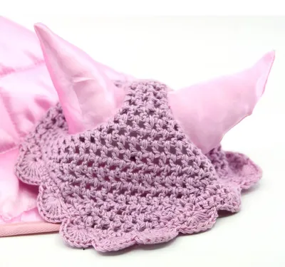 Image de Bonnet rose argent pour hobby horse