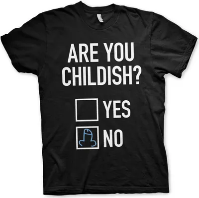 Immagine prodotto di Maglietta Are You Childish - XX-Large - Nero