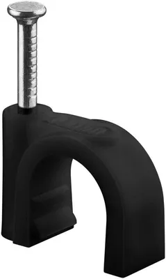Immagine prodotto di Goobay 64683 Morsetto per cavi 10 mm, nero, 10 mm - Fissaggio per cavi con diametro fino a 10 mm