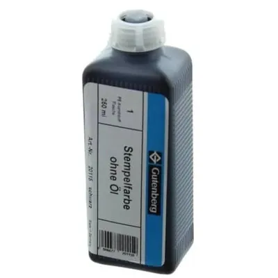 Produktbild von Stempelfarbe ohne Öl 250ml schwarz
