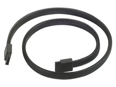 Produktbild von CP07 180° SATA-III (schwarz, 50cm)