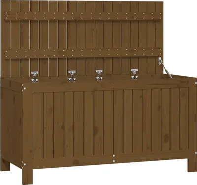 Immagine prodotto di vidaXL Cassapanca da giardino marrone miele 115x49x60 cm in legno di pino massiccio