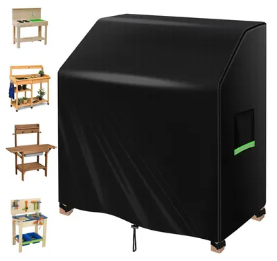 Obrázek produktu pro Ochranný kryt pro venkovní nábytek, rozměry 110x50x98 cm, vyroben z tkaniny Oxford 420D, voděodolný, prachotěsný, odolný proti roztržení, odolný vůči povětrnostním vlivům, UV odolný