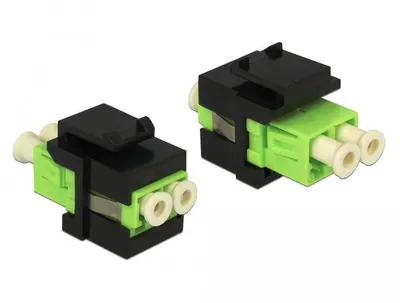 Produktbild von Delock Keystone Modul LC Duplex Buchse > LC Duplex Buchse Multimode
