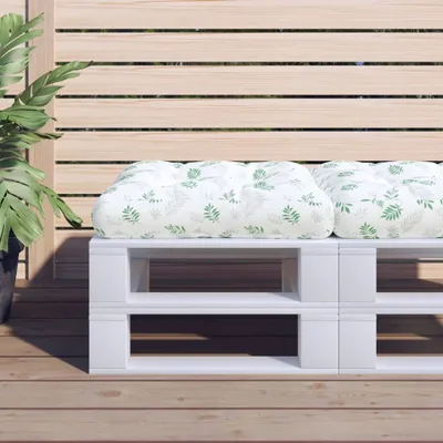 Produktbild von "2024"cloris Palettenkissen Blattmuster 58x58x10 cm Oxford-Gewebe - Gartenmöbelauflagen CHY95156858