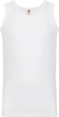 Produktbild von Fruit of the Loom 61-098-0 | Athletic Vest Tank Top Herren T-Shirt - Farbe: White - Größe: XL