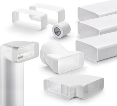 Produktbild von Naber flow 150 Flachkanal Set- 2, weiß - Lüftungstechnik