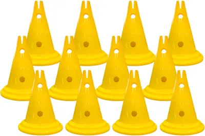 Produktbild von Sport-Thieme Markierungskegel-Set "Multi", 30 cm Kegel, Gelb