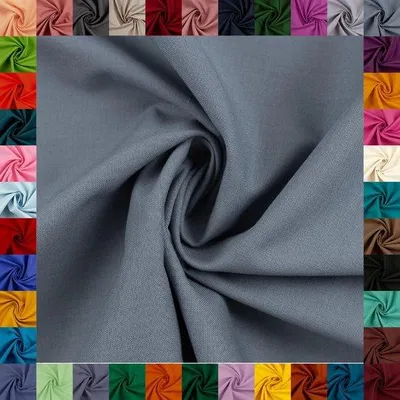 Image de Tissu uni 100 % coton, gris, 1 m
