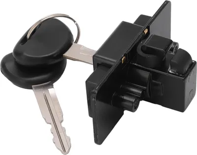 Zdjęcie produktu dla Zatrzask schowka, zamek schowka Blokada skrzynki narzędziowej MB846665 MB846666 Skrzynka narzędziowa - mocowanie cylindra z 2 przyciskami do Montero 1992-2000