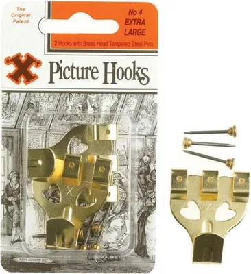 Produktbild von X Bilderhaken Nr. 4 Vermessingt 2pk WI1403 (One Size) (One Colour)