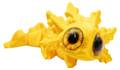Produktbild von 3D-gedruckte Salamanderfigur mit beweglichen Gelenken, bewegliches Tiermodell, Fidget-Spielzeug, Dekoration für Zuhause, Büro oder Schreibtisch.
