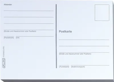 The back of a blank white postcard with lines for writing and address fields.