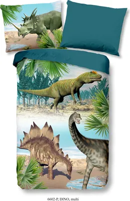 Produktbild von Good Morning Kinder Bettwäsche mit dino- 140x200 cm- 100% Baumwolle