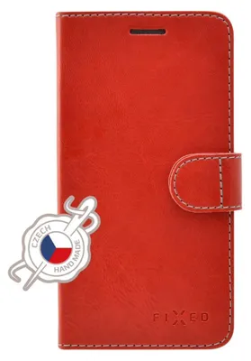 Imagen del producto de Funda tipo libro FIXED Fit para Apple iPhone 12 Pro Max, color rojo