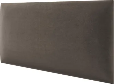 Produktbild von STEGU Schlafzimmer Polsterpaneel Wandkissen Wandpolster Kopfteil Velours Braun 60x30