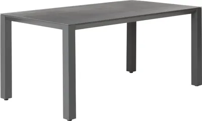 Produktbild von Dehner Gartentisch Palermo, bis zu 8 Sitzplätze, 160 x 74 x 90 cm, Aluminium pulverbeschichtet / Stein, dunkelgrau