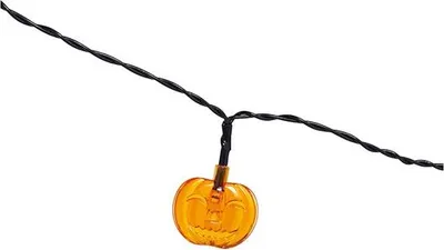 Produktbild von Halloween Kürbis Girlande Festliche Party Dekoration Zauberhafte Stimmung Beleuchtung Halloween Deko Kreative Kürbis Lichterkette, Farbe: Orange
