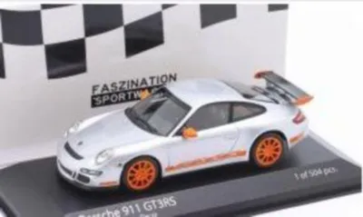 Produktbild von Minichamps 1:43 Porsche 911 (997.1) GT3 RS 2006 - silver/oraange