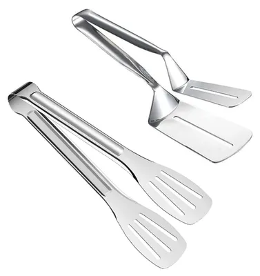 Productafbeelding van Set van 2 RVS Keukentangen voor Grillen en Koken