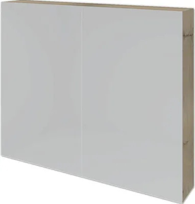 Produktbild von Spiegelschrank Sanox 80 x 12 x 65 cm französiche Eiche 2-türig doppelt verspiegelt
