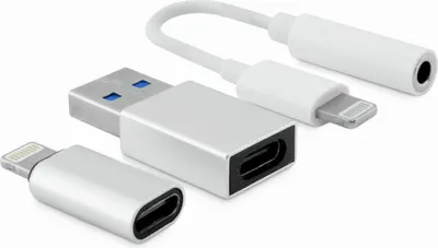 Image de Câble USB CoolBox COO-CKIT-APPL Blanc