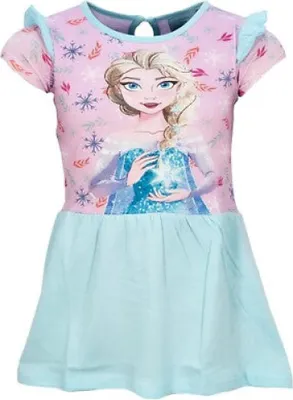 Produktbild von Disney Die EIskönigin Elsa Kinder Mädchen Sommerkleid Kleid Gr 98-128 Baumwolle – 104