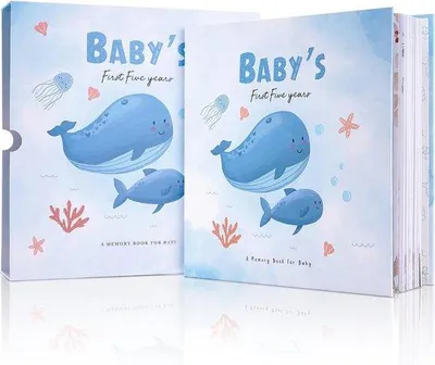 Productafbeelding van Babyalbum voor de eerste vijf jaar - Herinneringenboek met 118 pagina's